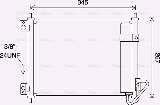 Ava Quality Cooling DN5432D - Condensatore, Climatizzatore autozon.pro