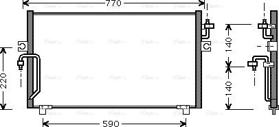 Ava Quality Cooling DN 5182 - Condensatore, Climatizzatore autozon.pro