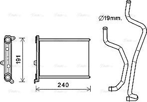 Ava Quality Cooling DN6417 - Scambiatore calore, Riscaldamento abitacolo autozon.pro