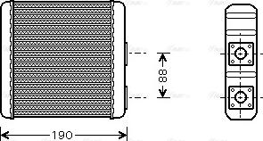 Ava Quality Cooling DN 6139 - Scambiatore calore, Riscaldamento abitacolo autozon.pro