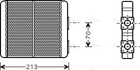 Ava Quality Cooling DN 6226 - Scambiatore calore, Riscaldamento abitacolo autozon.pro