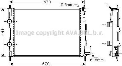 Ava Quality Cooling DN 2287 - Radiatore, Raffreddamento motore autozon.pro