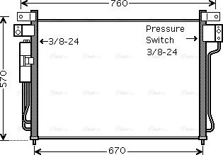 Ava Quality Cooling DNA5299D - Condensatore, Climatizzatore autozon.pro