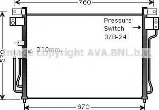 Ava Quality Cooling DNA5299 - Condensatore, Climatizzatore autozon.pro