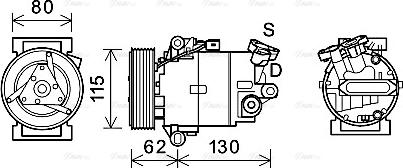 Ava Quality Cooling DNAK390 - Compressore, Climatizzatore autozon.pro