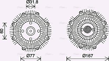 Ava Quality Cooling DNC446 - Giunto di collegamento, Ventilatore radiatore autozon.pro