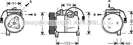 Ava Quality Cooling DN K004 - Compressore, Climatizzatore autozon.pro