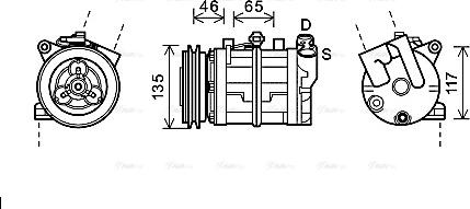 Ava Quality Cooling DNK341 - Compressore, Climatizzatore autozon.pro