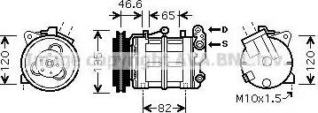 Ava Quality Cooling DN K313 - Compressore, Climatizzatore autozon.pro