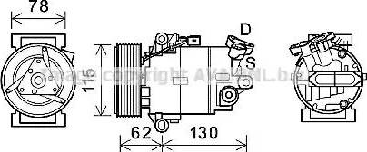 Ava Quality Cooling DNK386 - Compressore, Climatizzatore autozon.pro