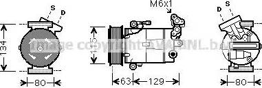 Ava Quality Cooling DN K334 - Compressore, Climatizzatore autozon.pro