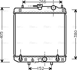 Ava Quality Cooling DU 2045 - Radiatore, Raffreddamento motore autozon.pro