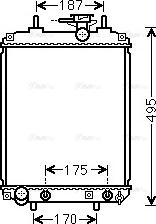 Ava Quality Cooling DUA2065 - Radiatore, Raffreddamento motore autozon.pro
