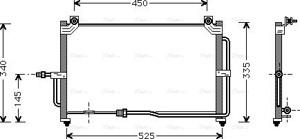 Ava Quality Cooling DW 5028 - Condensatore, Climatizzatore autozon.pro