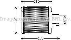 Ava Quality Cooling DW 6088 - Scambiatore calore, Riscaldamento abitacolo autozon.pro