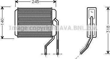 Ava Quality Cooling DW 6026 - Scambiatore calore, Riscaldamento abitacolo autozon.pro