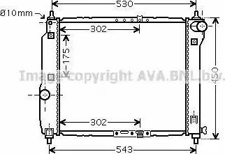 Ava Quality Cooling DW 2066 - Radiatore, Raffreddamento motore autozon.pro