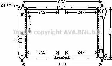 Ava Quality Cooling DW 2067 - Radiatore, Raffreddamento motore autozon.pro