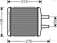 Ava Quality Cooling DWA6088 - Scambiatore calore, Riscaldamento abitacolo autozon.pro