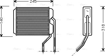 Ava Quality Cooling DWA6026 - Scambiatore calore, Riscaldamento abitacolo autozon.pro