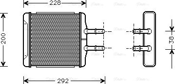 Ava Quality Cooling DWA6027 - Scambiatore calore, Riscaldamento abitacolo autozon.pro