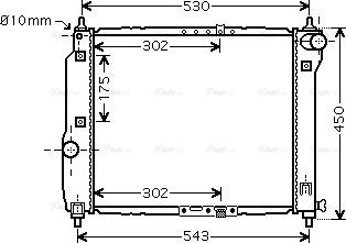 Ava Quality Cooling DWA2066 - Radiatore, Raffreddamento motore autozon.pro