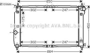 Ava Quality Cooling DW 2067 - Radiatore, Raffreddamento motore autozon.pro