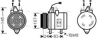 Ava Quality Cooling DWAK096 - Compressore, Climatizzatore autozon.pro