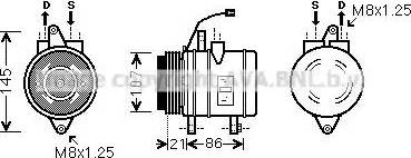 Ava Quality Cooling DW K079 - Compressore, Climatizzatore autozon.pro