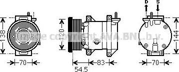 Ava Quality Cooling DWK091 - Compressore, Climatizzatore autozon.pro