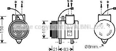 Ava Quality Cooling DW K041 - Compressore, Climatizzatore autozon.pro