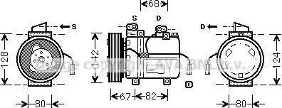 Ava Quality Cooling DW K037 - Compressore, Climatizzatore autozon.pro