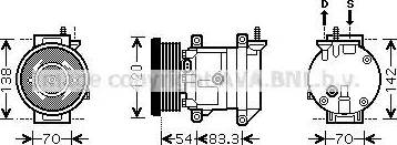 Ava Quality Cooling DW K071 - Compressore, Climatizzatore autozon.pro