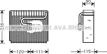 Ava Quality Cooling DW V048 - Evaporatore, Climatizzatore autozon.pro