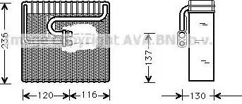 Ava Quality Cooling DW V035 - Evaporatore, Climatizzatore autozon.pro