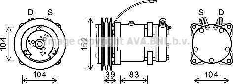 Ava Quality Cooling DZK013 - Compressore, Climatizzatore autozon.pro