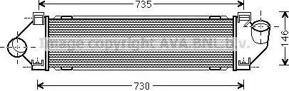 Ava Quality Cooling FD4480 - Intercooler autozon.pro