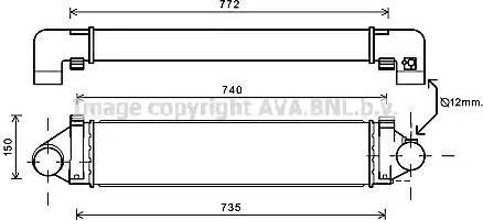 Ava Quality Cooling FD4481 - Intercooler autozon.pro