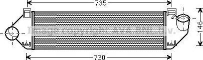 Ava Quality Cooling FD 4438 - Intercooler autozon.pro