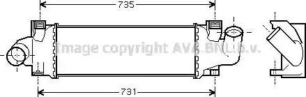 Ava Quality Cooling FD4366 - Intercooler autozon.pro