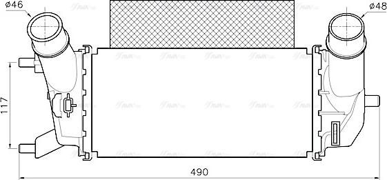 Ava Quality Cooling FD4702 - Intercooler autozon.pro