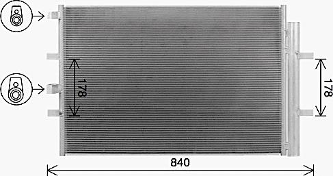 Ava Quality Cooling FD5675D - Condensatore, Climatizzatore autozon.pro