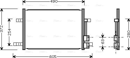 Ava Quality Cooling FD 5327 - Condensatore, Climatizzatore autozon.pro