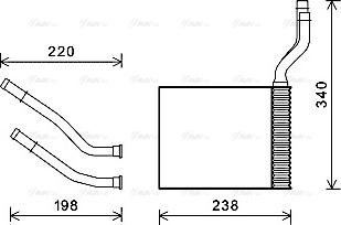 Ava Quality Cooling FD6464 - Scambiatore calore, Riscaldamento abitacolo autozon.pro