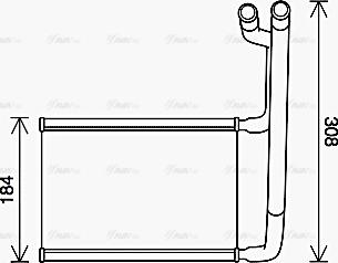 Ava Quality Cooling FD6645 - Scambiatore calore, Riscaldamento abitacolo autozon.pro