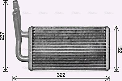 Ava Quality Cooling FD6661 - Scambiatore calore, Riscaldamento abitacolo autozon.pro