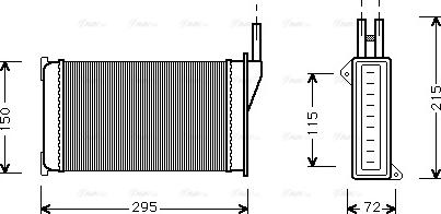 Ava Quality Cooling FD 6098 - Scambiatore calore, Riscaldamento abitacolo autozon.pro