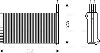 Ava Quality Cooling FD 6154 - Scambiatore calore, Riscaldamento abitacolo autozon.pro