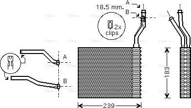 Ava Quality Cooling FD 6365 - Scambiatore calore, Riscaldamento abitacolo autozon.pro