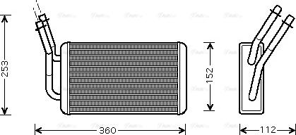 Ava Quality Cooling FD 6316 - Scambiatore calore, Riscaldamento abitacolo autozon.pro